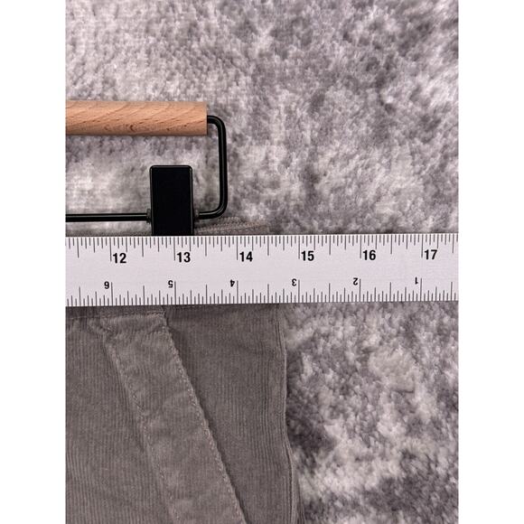 Nili Lotan Pants 0 Womens Jenna Slim Gray Corduroy - Picture 3 of 7